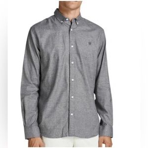 Jack and Jones Twist Long Sleeve Shirt in Steel Navy